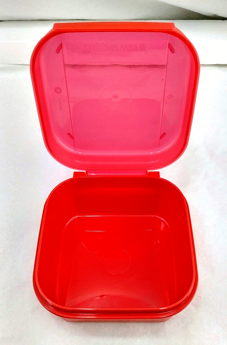 TUPPERWARE Mini Storz A Lot Storage Container 6181A Red Flip