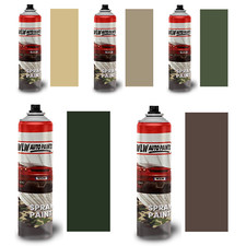DECO COLOR MILITARY SPRAY PAINT CAMOUFLAGE ARMY PAINTBALL AIRSOFT ASG MilSim DIY