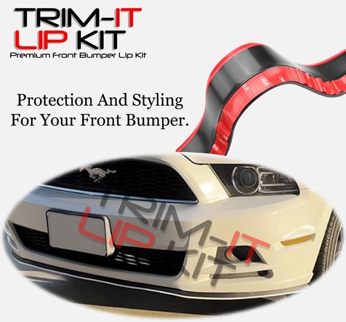 TRIM-IT Lip Kit Universal Fit Bumper Lip Spoiler Body Kit Wing Red Honda - Picture 7 of 12
