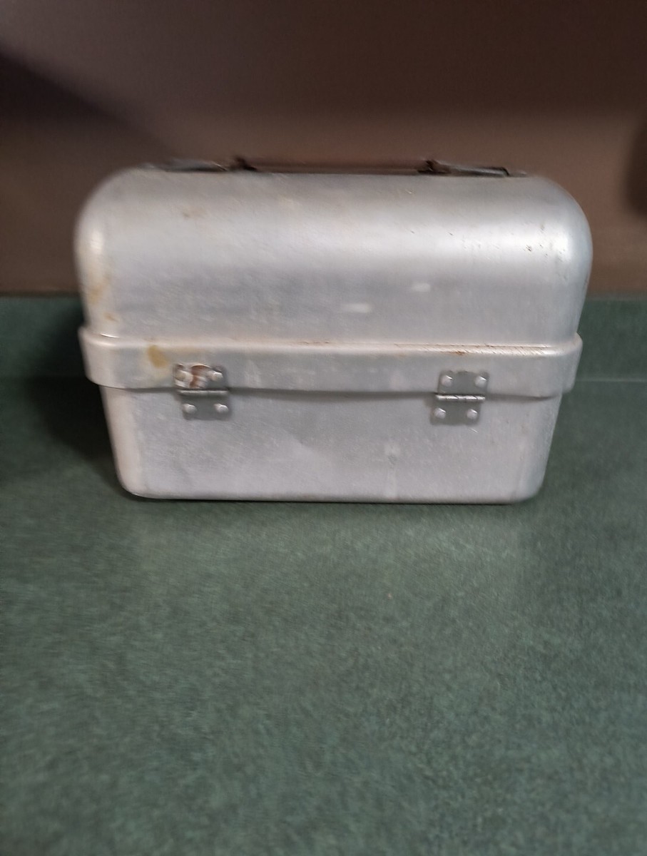 VTG Collectible Priscilla Ware Aluminum Miners Workman's Lunch Box