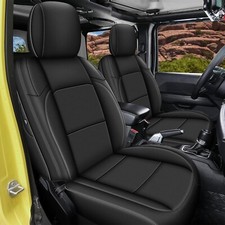 Custom Fit Seat Covers for Jeep Wrangler 4 Door JL: Unlimited Sahara Rubicon ...