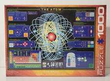 The Atom Eurographics Puzzle 1000 Pieces NEW SEALED Made In USA 19 1/4" x 26 5/8