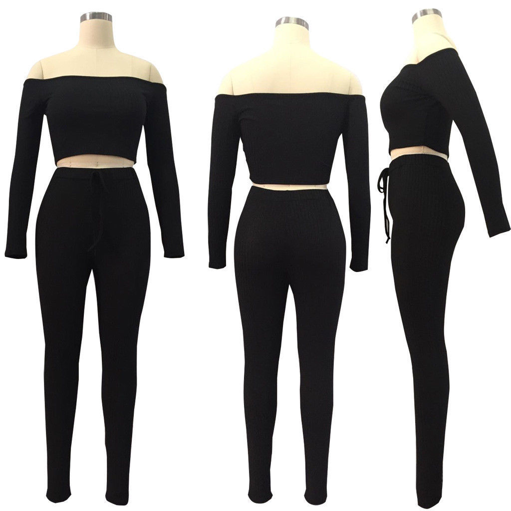2 piece black jumpsuit