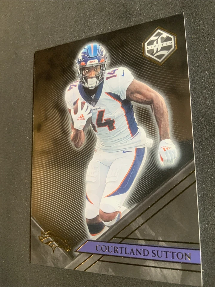 2022 Panini Limited Football Courtland Sutton Broncos #34 - Image 3 of 4