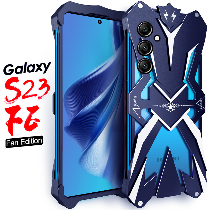 Powerful Shockproof Metal Armor Samsung Galaxy S23FE Cases Cover Aluminum Bumper Powerful Shockproof Metal Armor Samsung Galaxy S23FE Cases Cover Aluminum Bumper