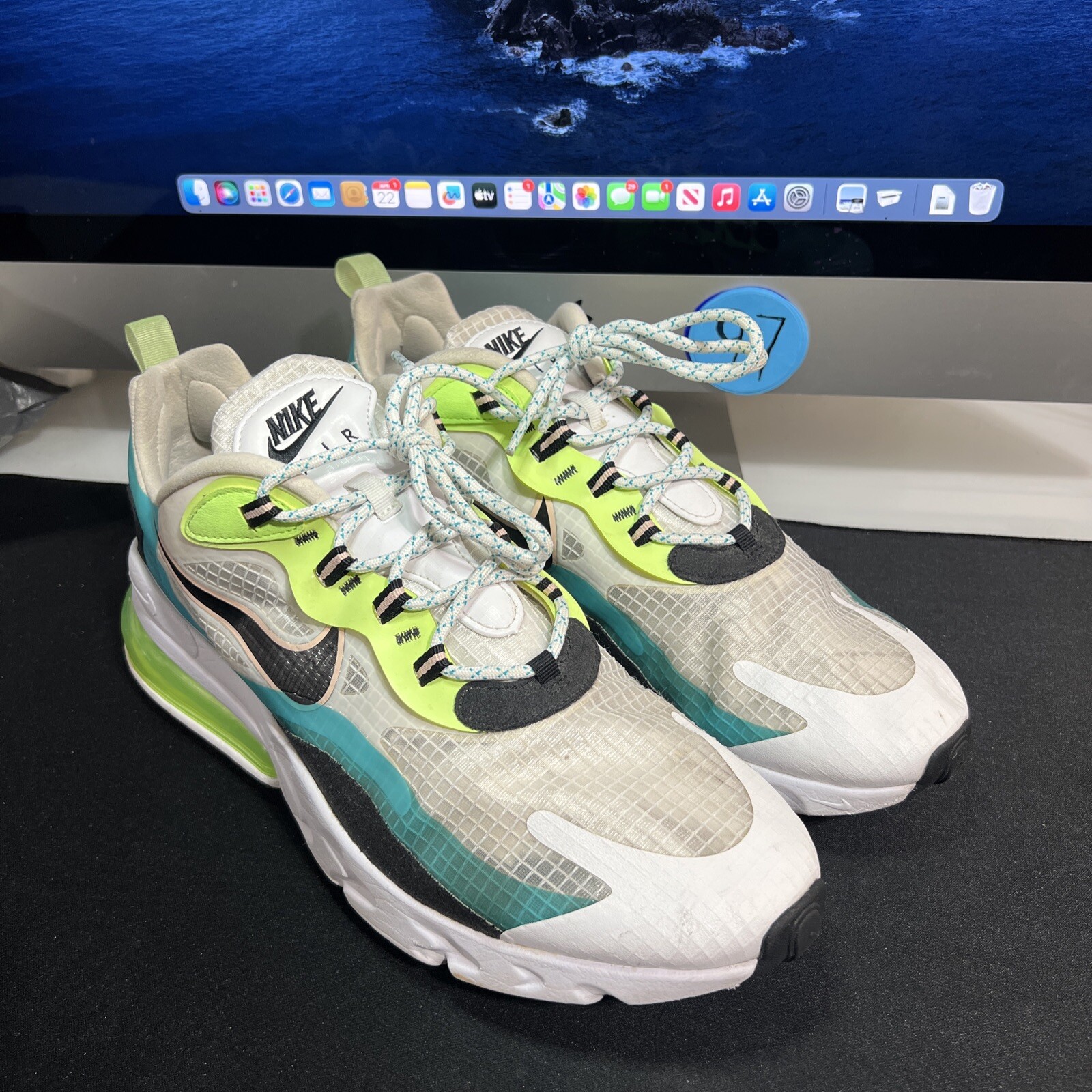 Size 12 Nike Air Max 270 React SE Oracle Aqua 2020