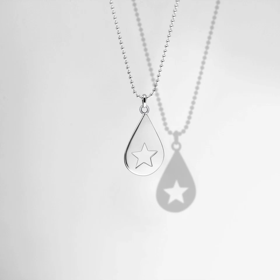 Conan Gray Silver Stainless Steel Found Heaven Star Pendant and Ball Chain Gift - Image 3 of 4