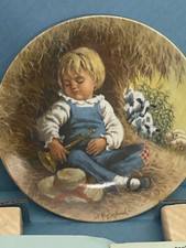 RECO 1980 Little Boy Blue Plate Mother Goose 2nd Series John McClelland COA MINT