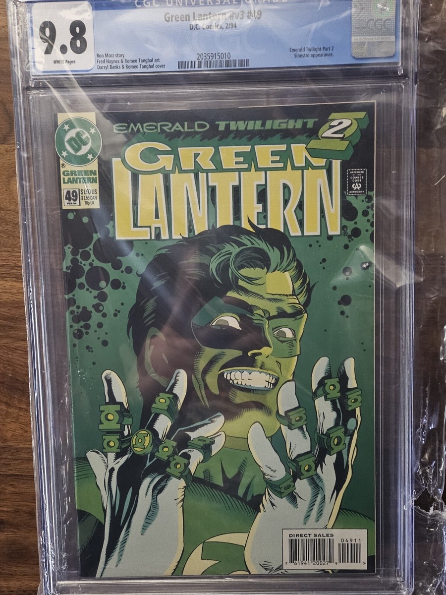 Green Lantern (vol 3) # 49 CGC 9.8 White Pages Emerald Twilight
