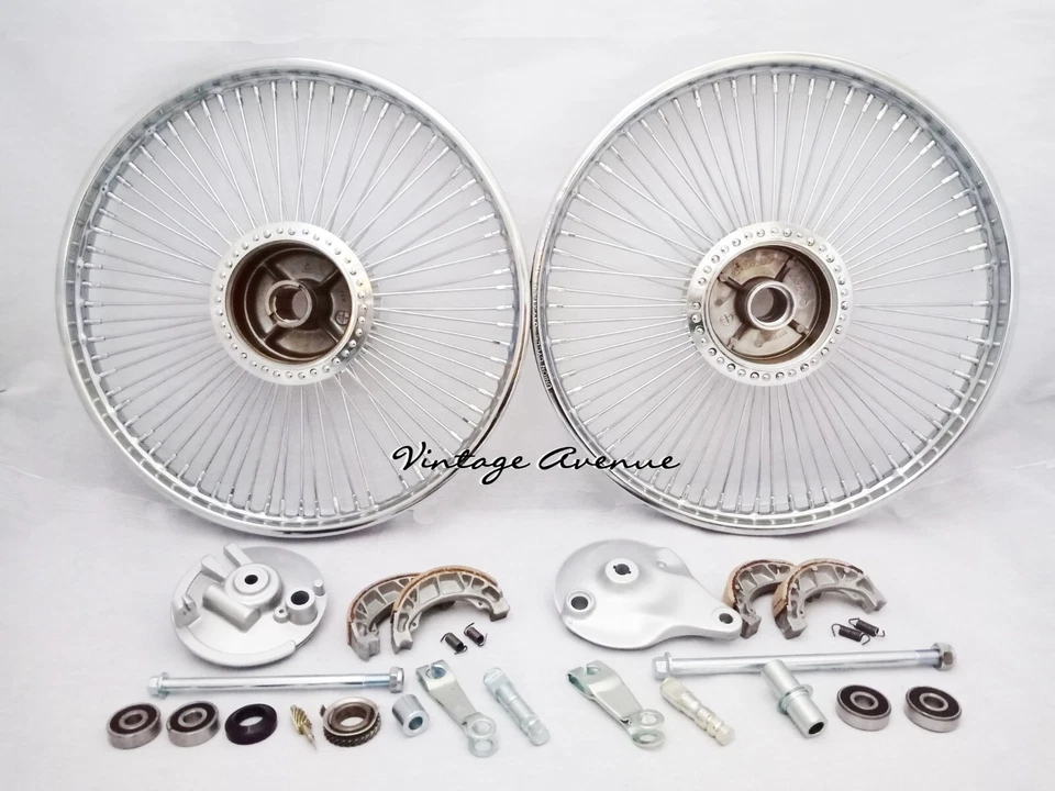 KIT DE RAIO CUBO DE FREIO ARO RODA DIANTEIRA-TRASEIRA HONDA C50 C65 C70 [F6C+R4C] - Imagem 3 de 4