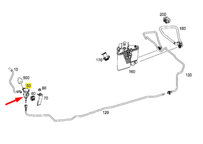 Mercedes Benz A Klasse W176 Reinigen Ventil A001476053239 Neu Original Ebay
