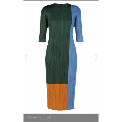 knee length dresses for ladies Pleats Please Light Purple Long Sleeve Turtleneck Dress pp38jh145 main image 0