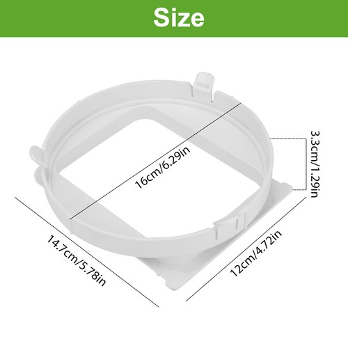 Portable Air Conditioner Exhaust Hose Tube Connector Duct Interface Adapter Gift - Picture 7 of 8