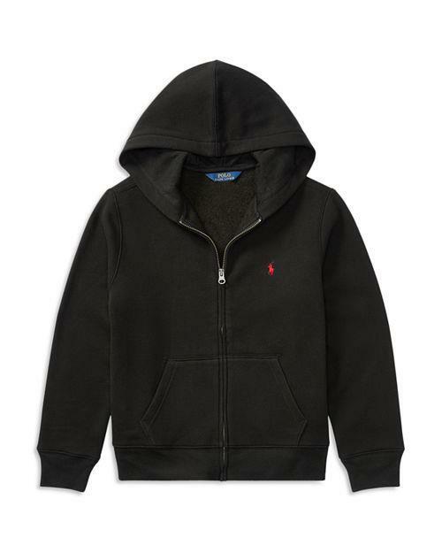 NWT Polo Ralph Lauren Toddler Boys' Black Fleece Zip Up NWT Polo Ralph Lauren Toddler Boys' Black Fleece Zip Up