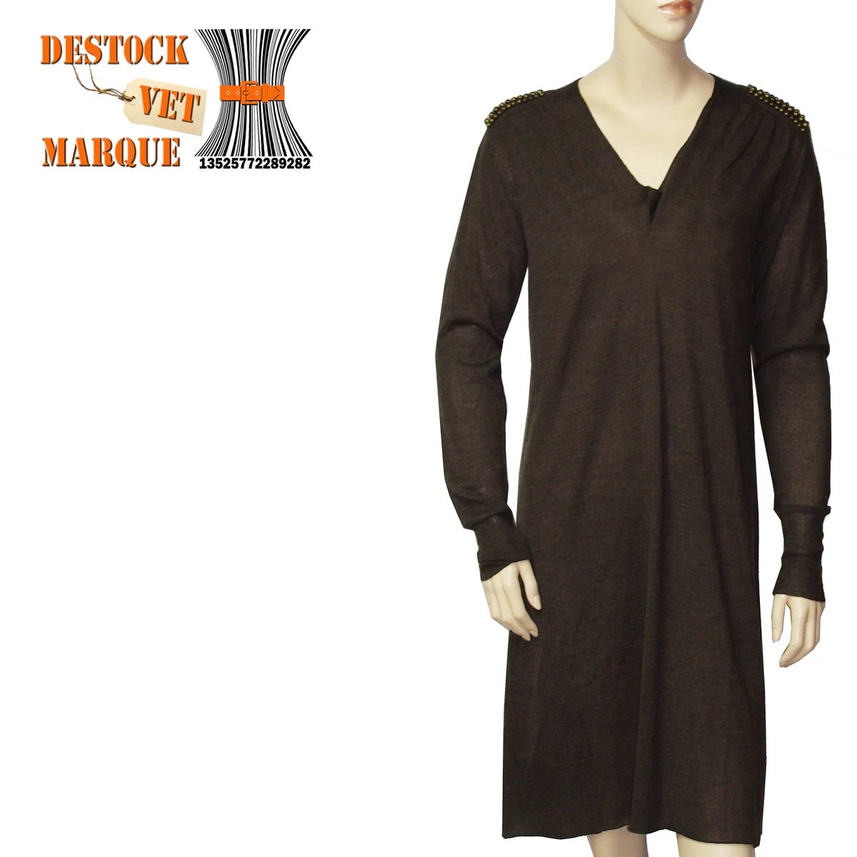 IKKS ROBE - Robe de jour - amande/beige