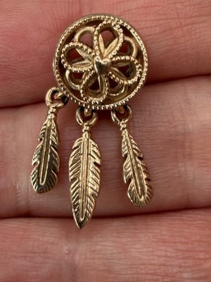 Authentic Pandora SHINE 14k gold plated Dreamcatcher Dangle charm 