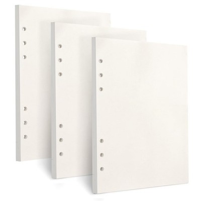 Toplive A5 Refill Paper, [3 Pack] 100GSM Thick 6 Hole 3 Pack, Blank Paper 