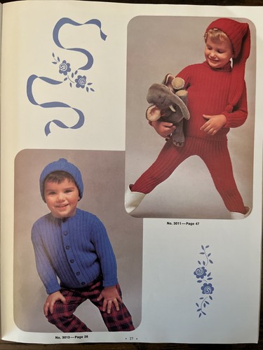 Lovable Hand Knits, Infant to 4 Years, Bucilla #30 1968, Knitting Patterns - Picture 11 of 15