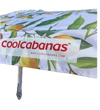 COOLCABANAS 5 Beach Cabana Sun Shade Shelter Tent - Large- Lemon Scarletta