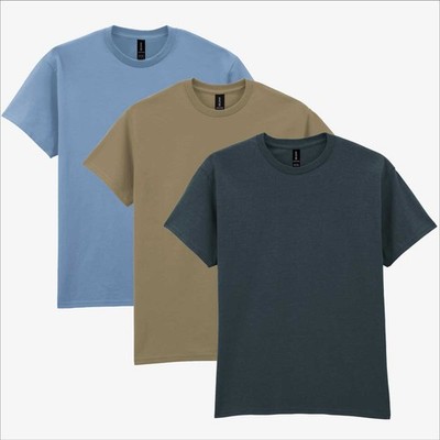 Gildan Ultra Cotton T-Shirt 3er Pack | Herren Washed Dusty Tones Uni Tee