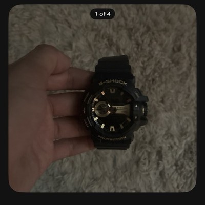 Casio G-SHOCK Analog/Digital Shock-Resistant 200m Black/Gold Watch