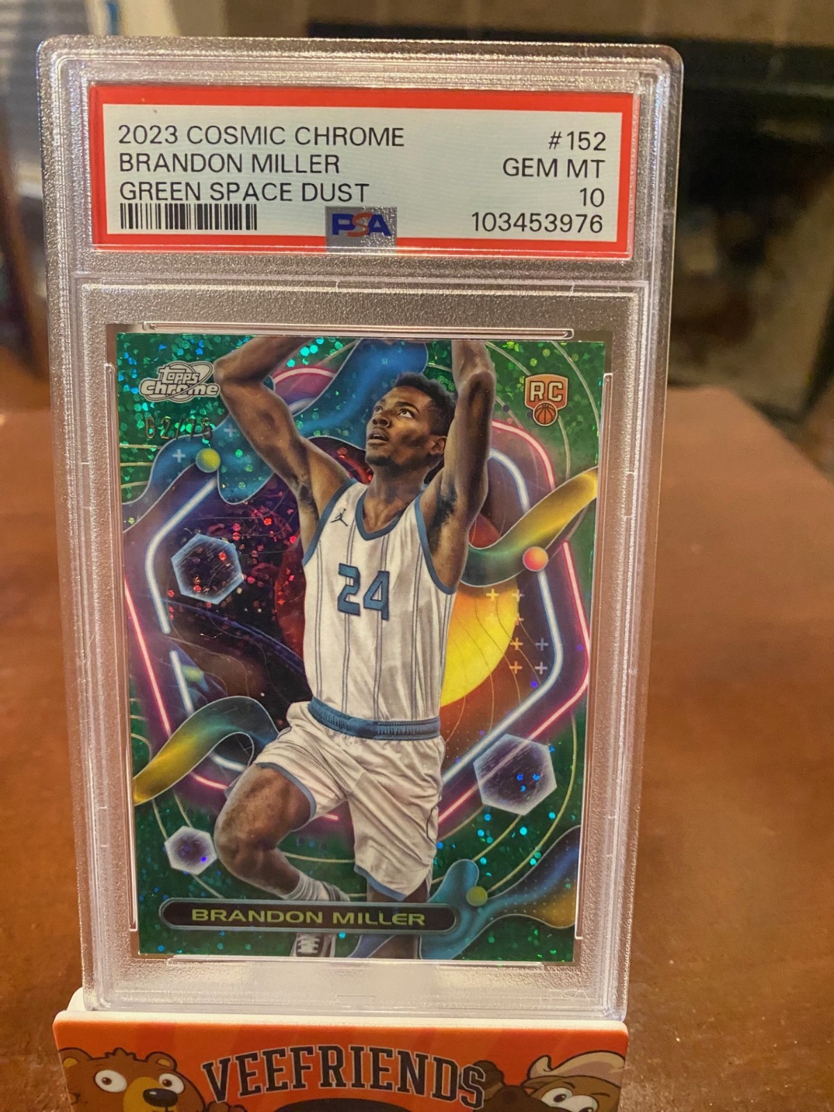 2023 COSMIC CHROME BRANDON MILLER #152  GREEN SPACE DUST GEM MT 10, /75