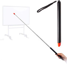 Telescopic Teachers Pointer,Teaching Pointer Stick for Classroom,Metal Hand Retr