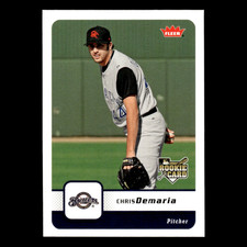 Chris Demaria Rookie #336 2006 Fleer Milwaukee Brewers Baseball Card MLB NM. rookie card picture