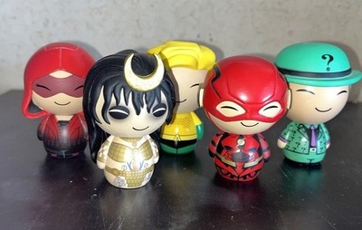 Funko Dorbz Lot Of 5  DC Comics Aquaman Flash Thea Queen From Arrow Enchantress