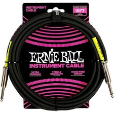 Ernie Ball Classic Instrument Cable Straight/Straight 15ft - Black