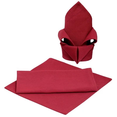 Gariella 3er Set Stoffservietten Textilservietten 45cm 100% Baumwolle Bordeaux - Bild 1 von 4