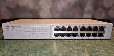 16-Port Ethernet Fast Switch - Allied Telesyn AT-FS716L, 10Base-T/100Base-TX
