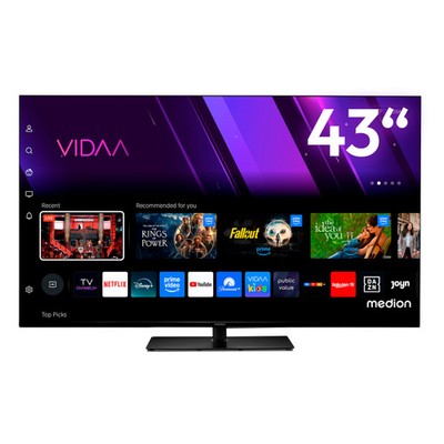 MEDION X8432501 43''UHD Smart-TV HD Triple Tuner HDR Dolby Vision MEMC PVR ready
