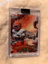 HAROLD FANNIN JR 1/1 ONE OF ONE ROOKIE SPLAT WILD CARD SSP TE RARE 🔥