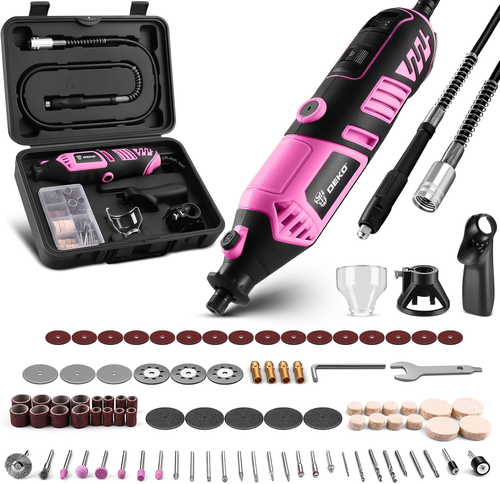 Multiutensile Rotativo 126 Pezzi: DEKO PRO Mini Trapano Elettrico per Legno/Meta