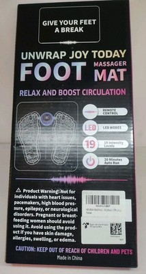 Unwrap Joy Today with Foot Massager Mat Relax and Boost Circulation - New