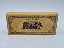 Antique J. & P. Coats Empty Box Best Six Cord Spool Cotton Hand & Machine USA