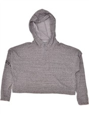 UNDER ARMOUR Womens Oversized Graphic Hoodie Jumper UK 14 Medium Grey BJ55