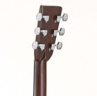 Martin D-28 acoustic guitar with light wood body, silver hardware, and six-string neck twist, shown from the back on a white background.