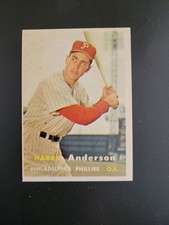 1957 topps Harry Anderson Rookie card no. 404. rookie card picture