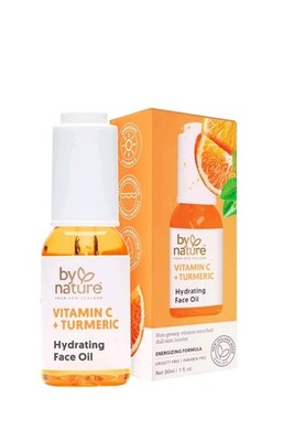 By Nature Vitamin C + Turmeric Brightening  Hydrating Face Oil 1.oz 30 ml #002