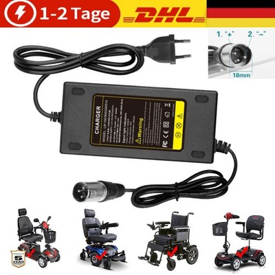 24V 2A XLR E-Stuhl Blei-Säure Akku Ladegerät für Elektromobil Mobility Scooter