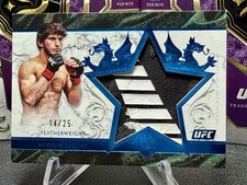 2025 UFC Topps Royalty Movsar Evloev Star Relic Blue /25 #SR-ME RARE 🔥