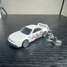Nissan Skyline R33 GTR White JDM Keychain 1:64 Diecast Hot Wheels Matchbox Gift