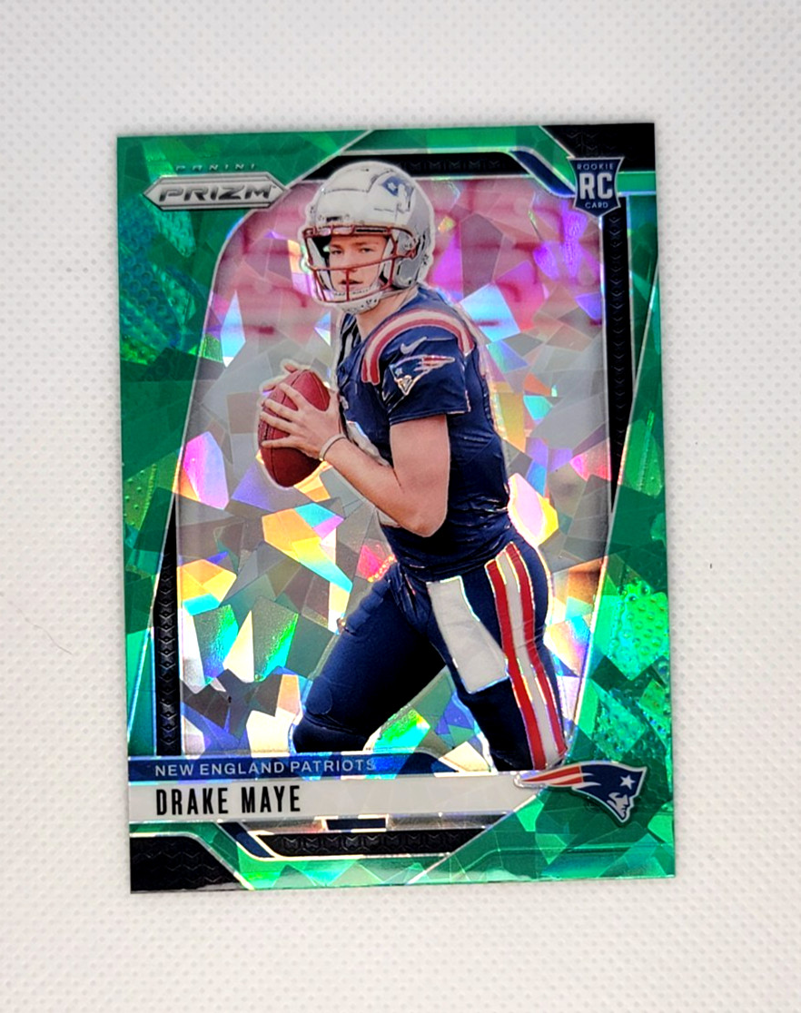 DRAKE MAYE – 2024 Panini Prizm Rookies Green Ice Prizm RC #329