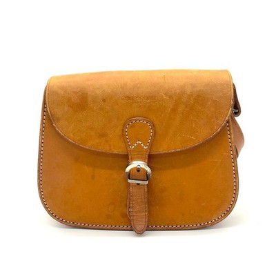 Courreges Shoulder Bag 7.6 inch Camel