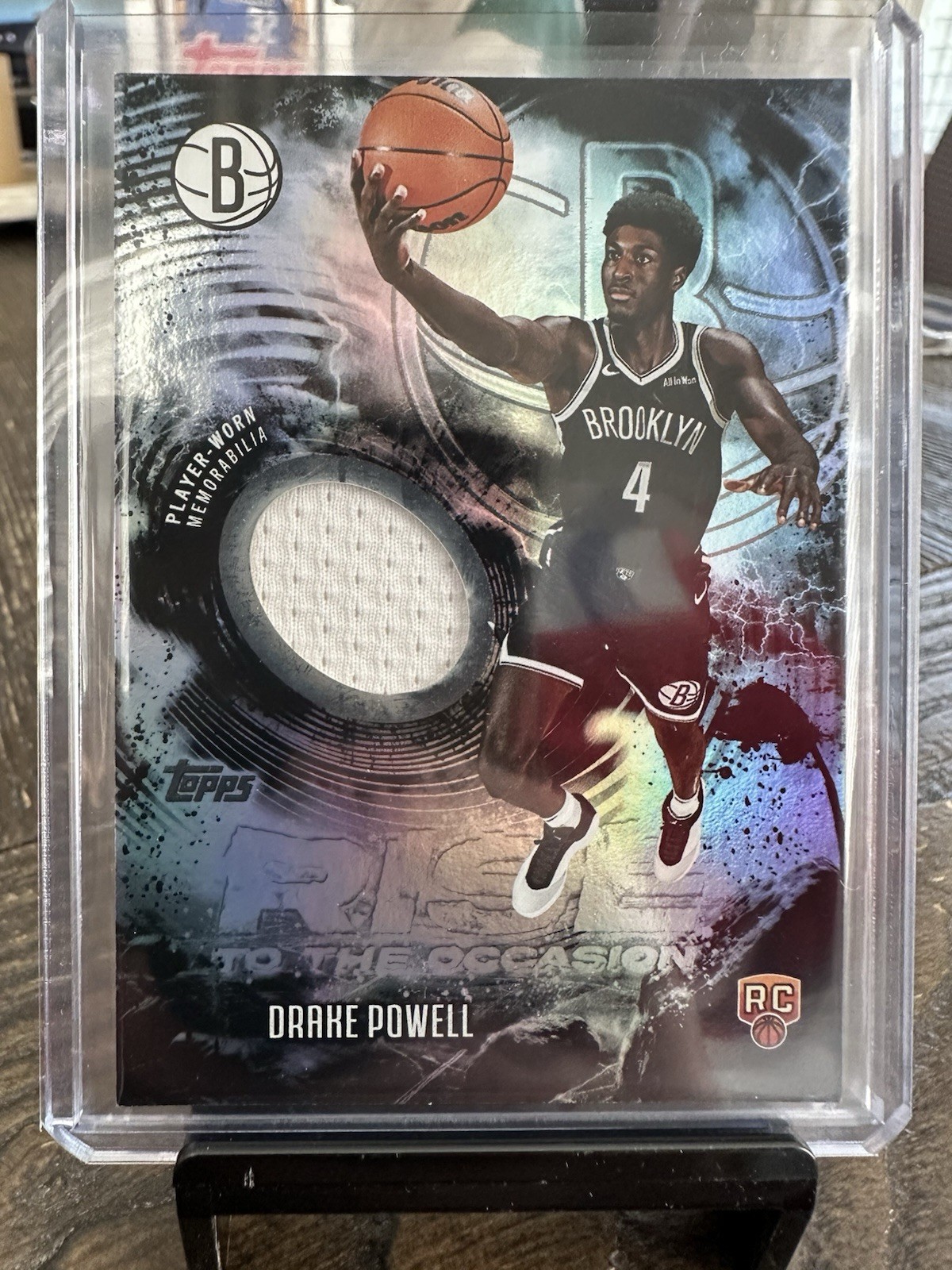 2025-26 Topps Rise to the Occasion Drake Powell Relic Rainbow Foil #RTO-DP RC