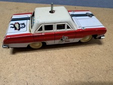 Rare Vintage 1960s Chinese Tin Toy PANDA TAXI MS-106 No. 662-Wind-Up Mechanical