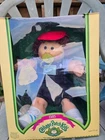 Original 1985 Coleco Cabbage Patch Kids Doll With Red Hair And Red Hat