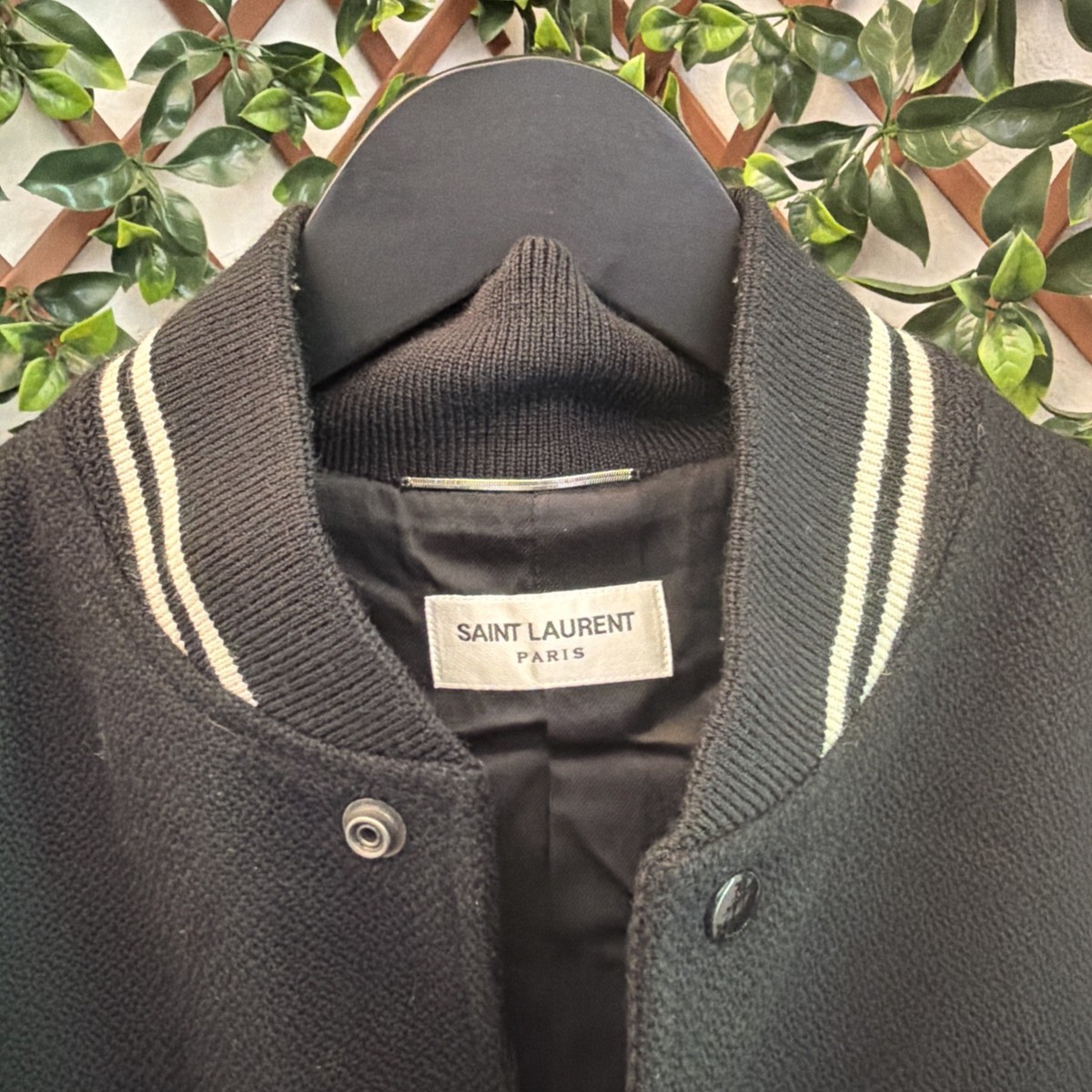 Saint Laurent Teddy Bomber Varsity Jacket Size 50 | eBay